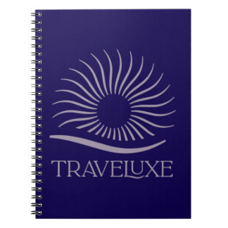 Cuaderno con logotipo de Traveluxe