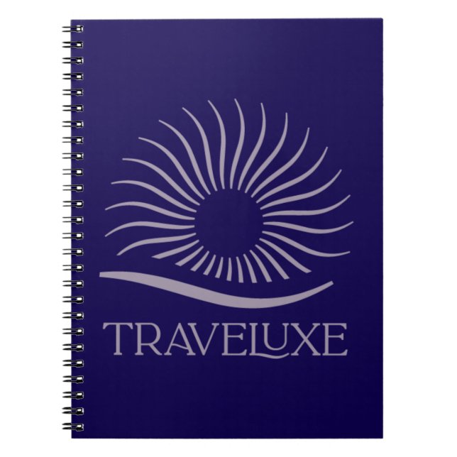 Cuaderno con logotipo de Traveluxe (Frente)
