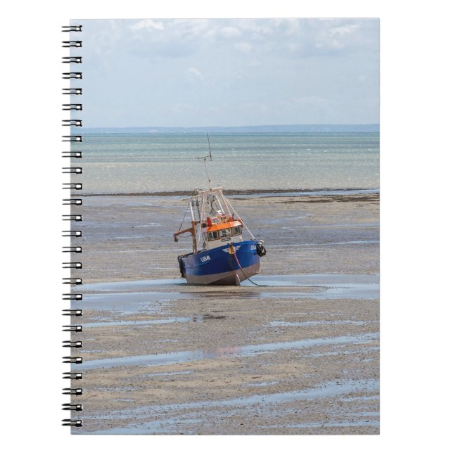 Cuaderno con marea baja del barco (Frente)