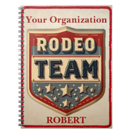 Cuaderno con nombre personalizado para equipo de r