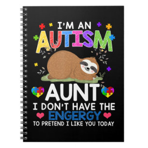 Cuaderno Con orgullo usar esta linda camiseta de perezoso a