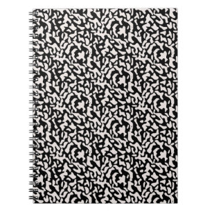 Cuaderno con patrón de camuflaje negro en negrita