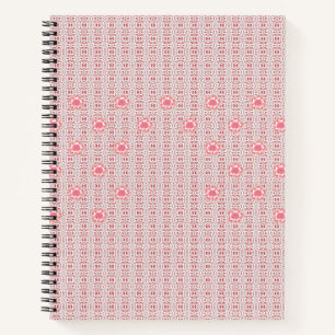 Cuaderno con patrón floral Estético Bonito Lindo