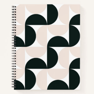 Cuaderno con patrón geométrico