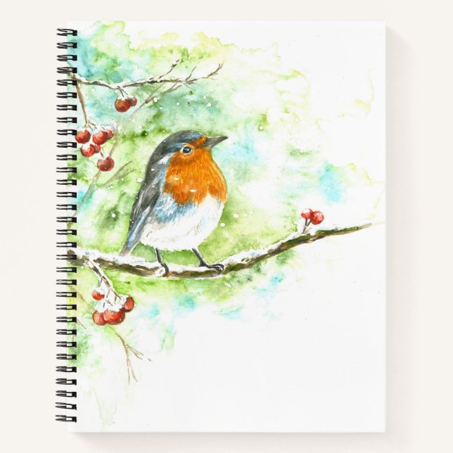 Cuaderno con Robin acuarela (Anverso)