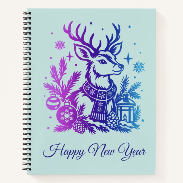 Cuaderno con tema de invierno (Anverso)