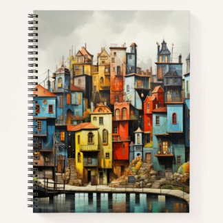 Cuaderno Concepto de paisajes rurales Resumen Arte colorido