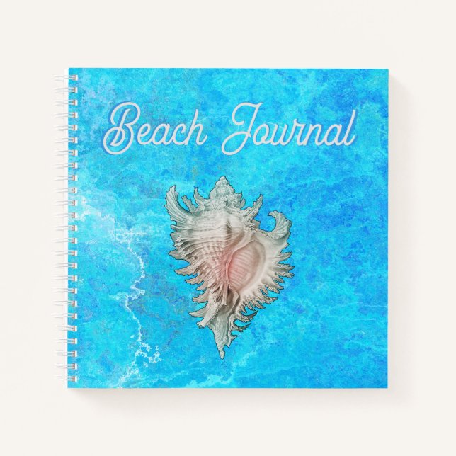 Cuaderno Conch Shell "Beach Life" Beach Journal (Anverso)