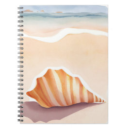 Cuaderno Conch Shell | Ocean Seashell Coastal Beach