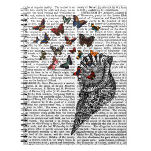 Cuaderno Conch Shell y mariposas 2