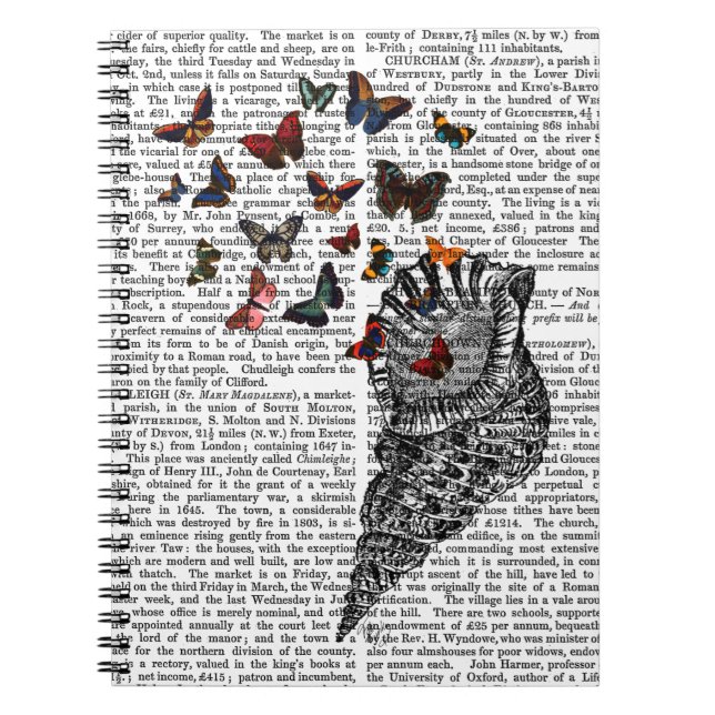 Cuaderno Conch Shell y mariposas 2 (Frente)