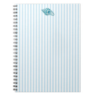 Cuaderno Concha de caracol azul marino Preppy