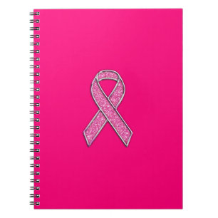 Cuaderno Conciencia de la cinta rosa con el estilo Purpurin