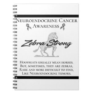 Cuaderno Conciencia sobre el cáncer neuroendocrino Cebra f