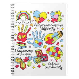 Cuaderno Concienciación sobre autismo abraza la diversidad 
