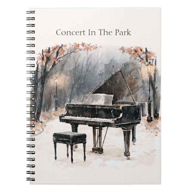 Cuaderno Concierto de Piano en el Parque (Frente)