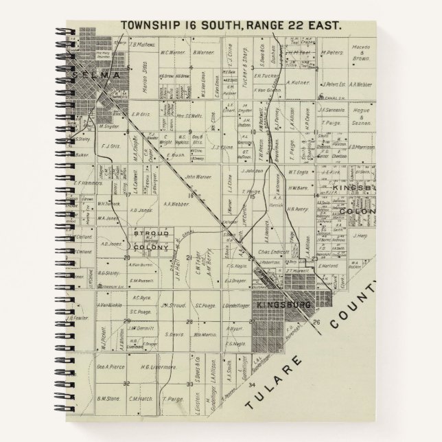 Cuaderno Condado de Fresno, California 12 (Anverso)