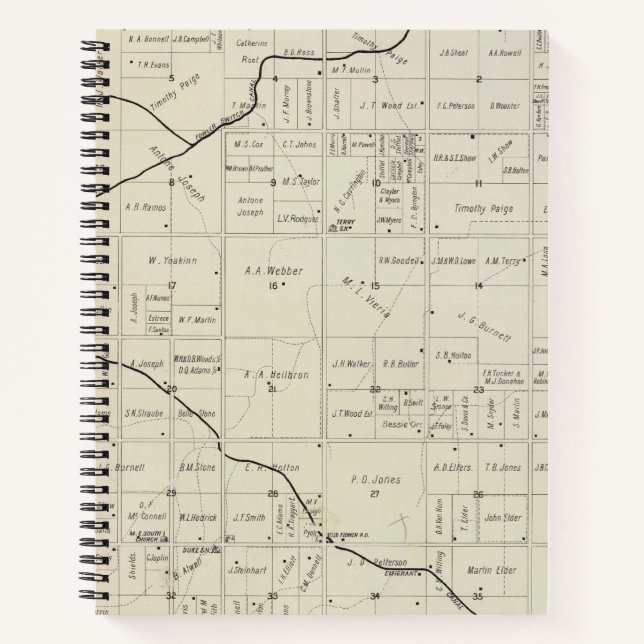 Cuaderno Condado de Fresno, California 12 2 (Anverso)