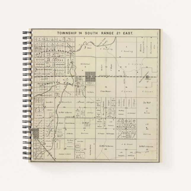 Cuaderno Condado de Fresno, California 13 2 (Anverso)