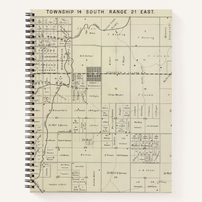 Cuaderno Condado de Fresno, California 13 2 (Anverso)