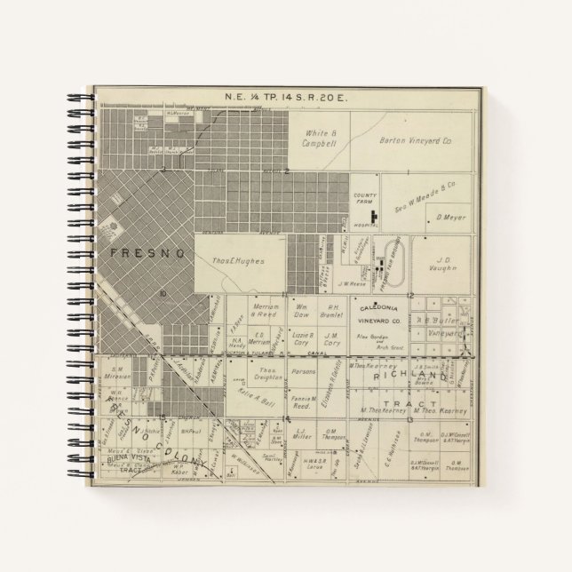 Cuaderno Condado de Fresno, California 18 (Anverso)