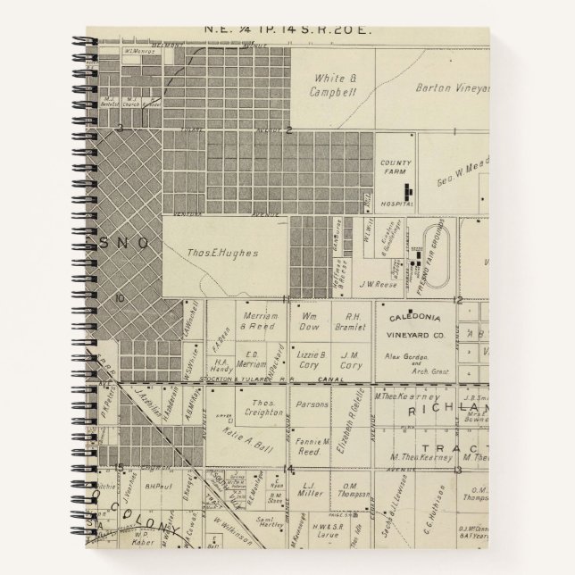 Cuaderno Condado de Fresno, California 18 (Anverso)