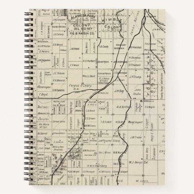 Cuaderno Condado de Fresno, California 2 (Anverso)