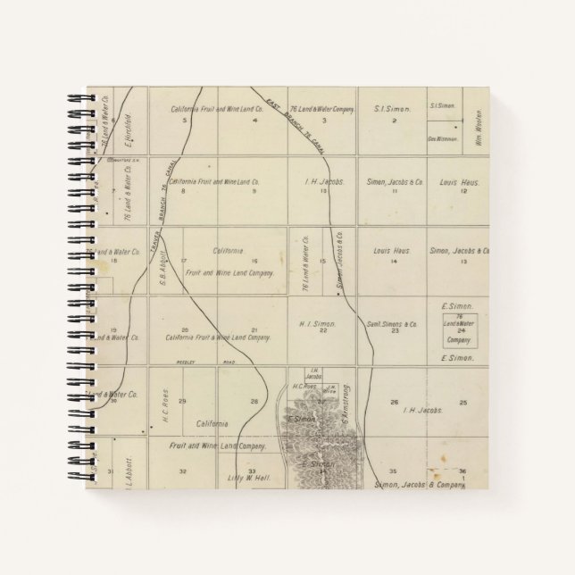 Cuaderno Condado de Fresno, California 23 (Anverso)