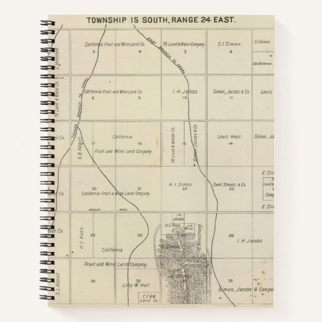 Cuaderno Condado de Fresno, California 23 (Anverso)