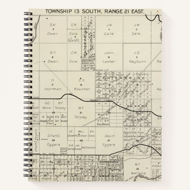 Cuaderno Condado de Fresno, California 4 2 (Anverso)