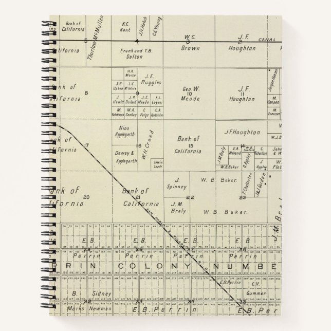 Cuaderno Condado de Fresno, California 7 (Anverso)