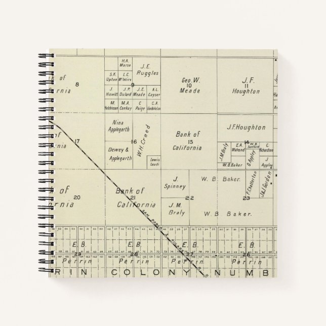 Cuaderno Condado de Fresno, California 7 (Anverso)