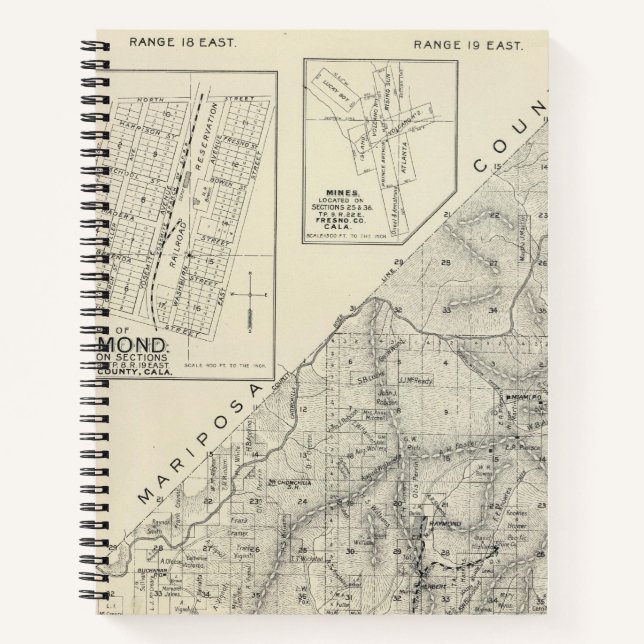 Cuaderno Condado de Madera, California (Anverso)