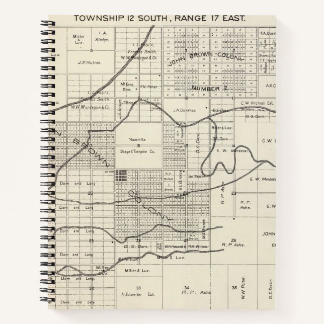 Cuaderno Condado de Madera, California 4 3 (Anverso)
