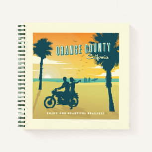 Cuaderno Condado de naranja, playas de California