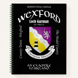 Cuaderno Condado de Wexford Ireland Crested Notebook