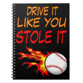 Cuaderno Conducirlo como si lo hubieras robado, béisbol en 