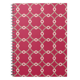 Cuaderno Conectividad nuclear - magenta - patrón ininterrum