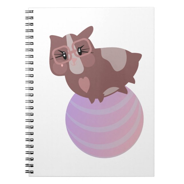 Cuaderno Conejillo de Indias Adorable en Bola de Ejercicio  (Frente)