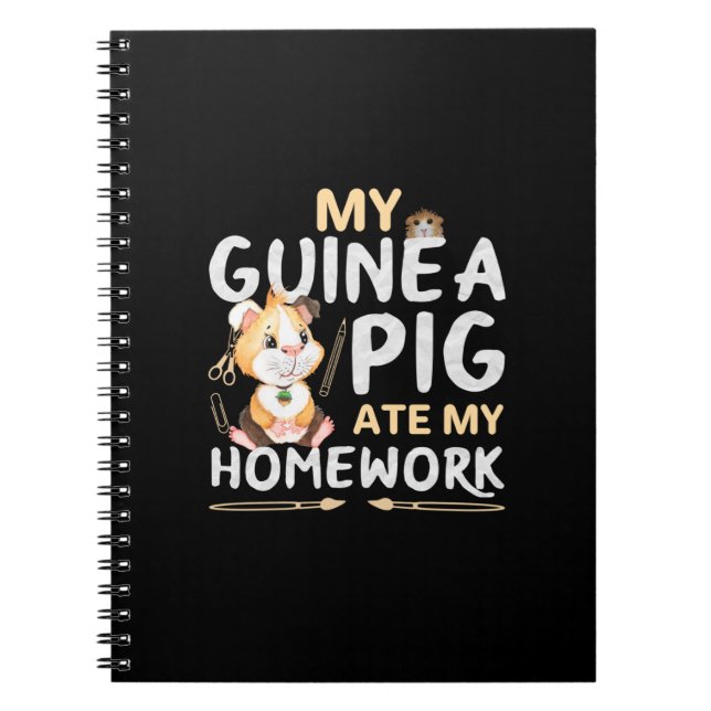 Cuaderno Conejillo de Indias Adorable Se Comió Mi Tarea (Frente)