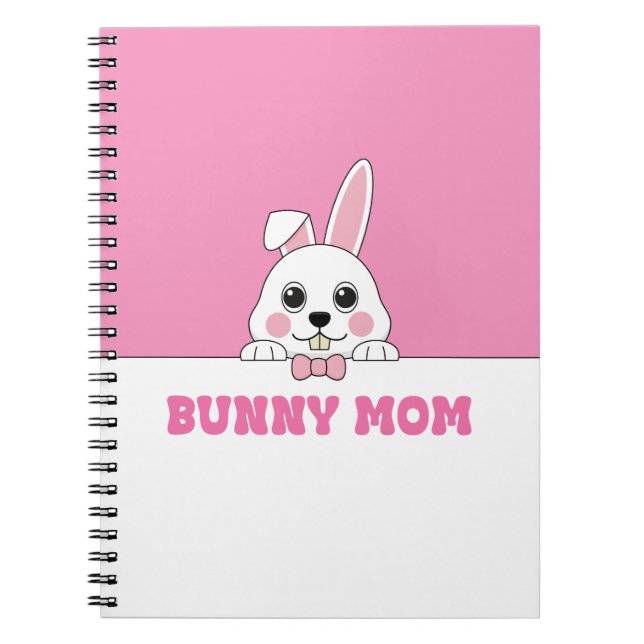 Cuaderno Conejita Mamá Rosa Adorable  (Frente)