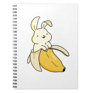 Cuaderno Conejito banano kawaii