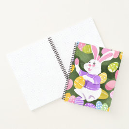 Cuaderno conejito con huevos de Pascua