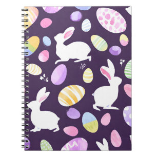 Cuaderno conejito con huevos de Pascua