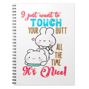 Cuaderno Conejito Divertido y Lindo Solo Quiero Tocar Tu Tr