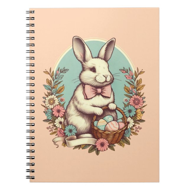 Cuaderno Conejito/huevo/cesta de Semana Santa (Frente)