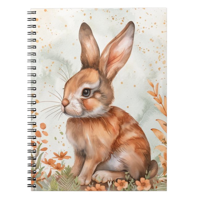 Cuaderno Conejito lindo de primavera (Frente)