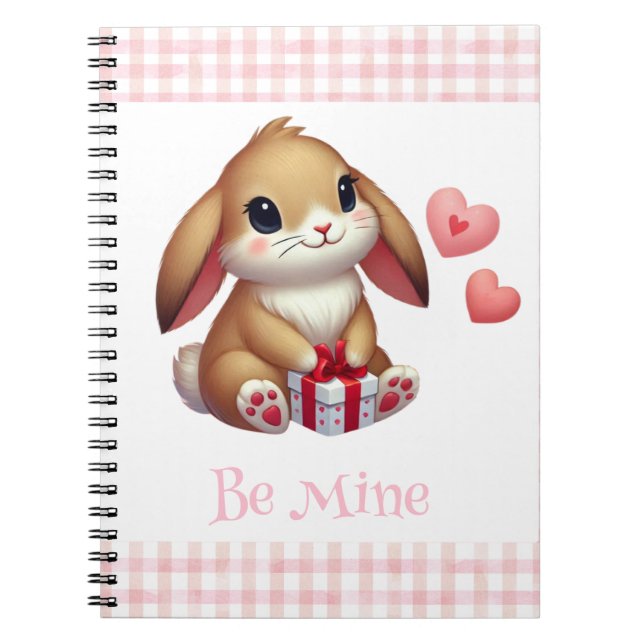 Cuaderno Conejito lindo del día de San Valentín  (Frente)