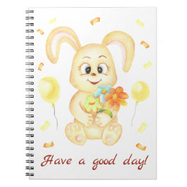 Cuaderno Conejito lindo para un estado de ánimo positivo