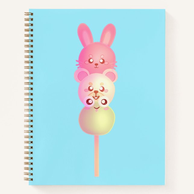 Cuaderno Conejito, Oso Y Rana De Dango (Anverso)